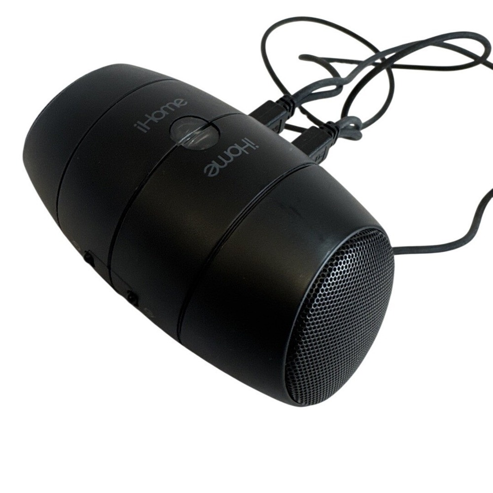 iHome IH M79 A Portable USB Powered Stereo Speaker Set Black